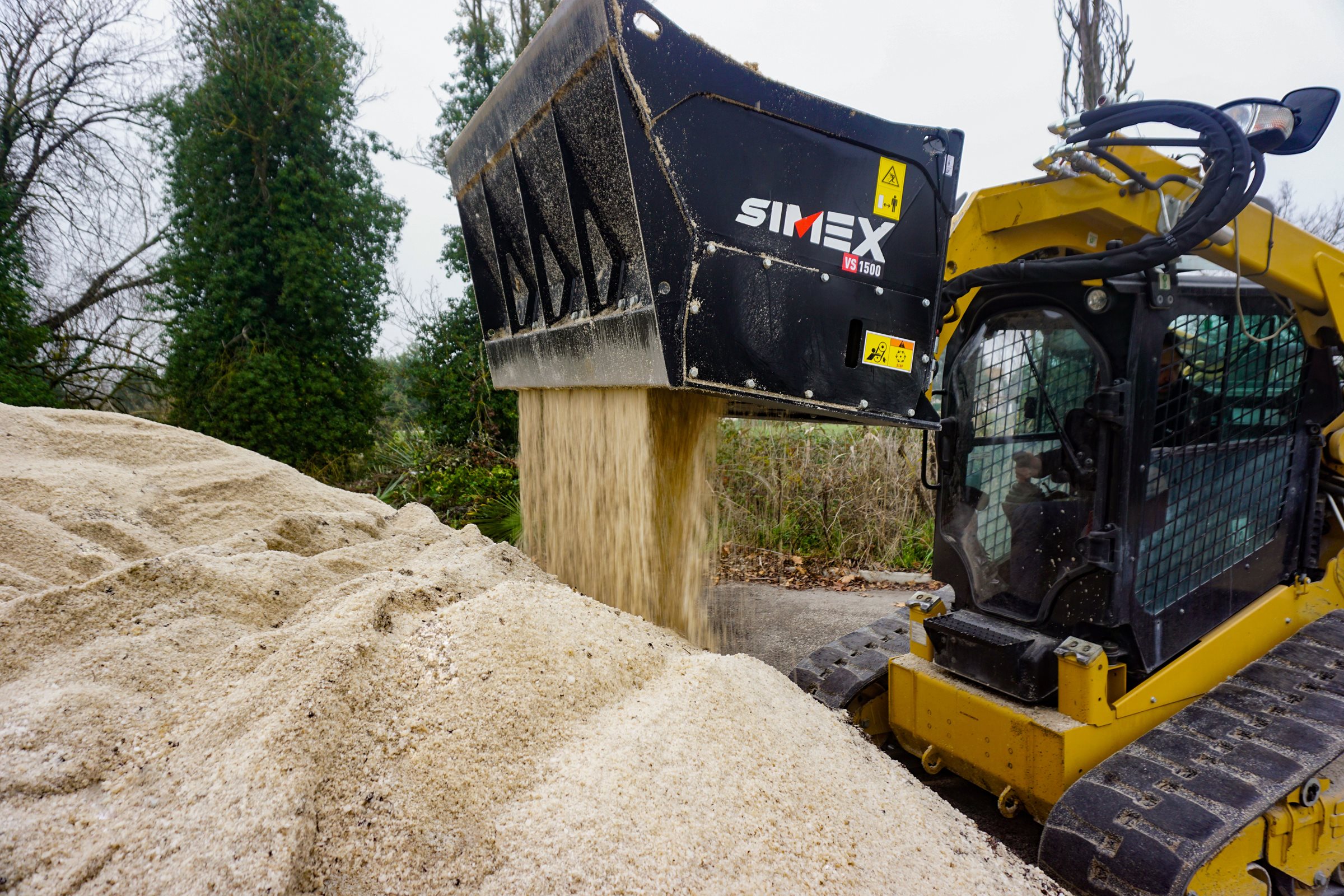 Benna vagliatrice per skid VS 1500: la sfida del sale